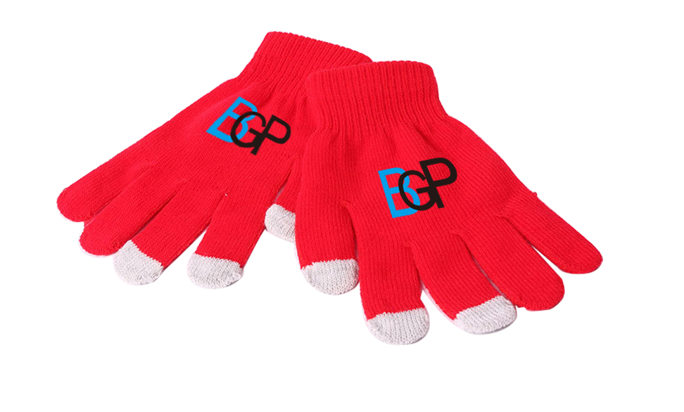 Acrylic Touch Screen Knitted Winter Gloves 