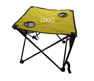 Portable Table with Cup Holders