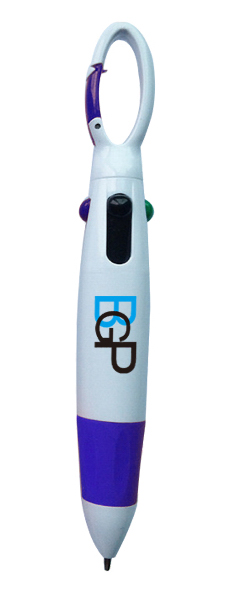 Four Color Ink Clip Ballpoint Pen