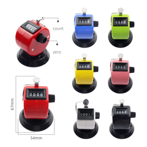 4-Digit Clicker Counter Metal Hand Tally Counters Clicker Pitch Counter for Countin Knitting Coaching Golf Lap Fishing