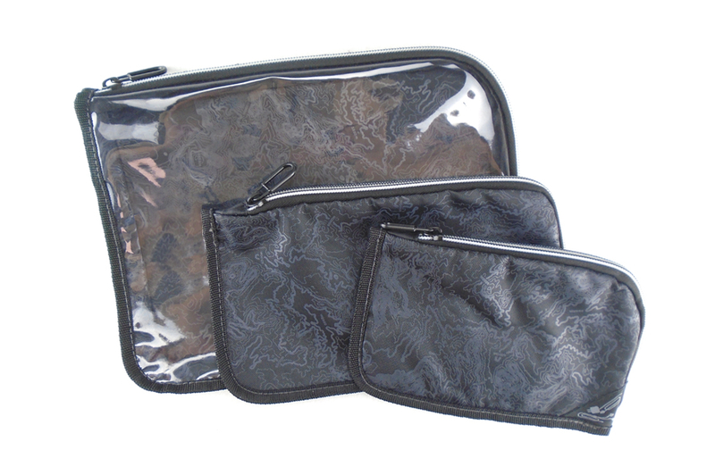 Custom Printed 3 Piece Travel Toiletry Bags Set