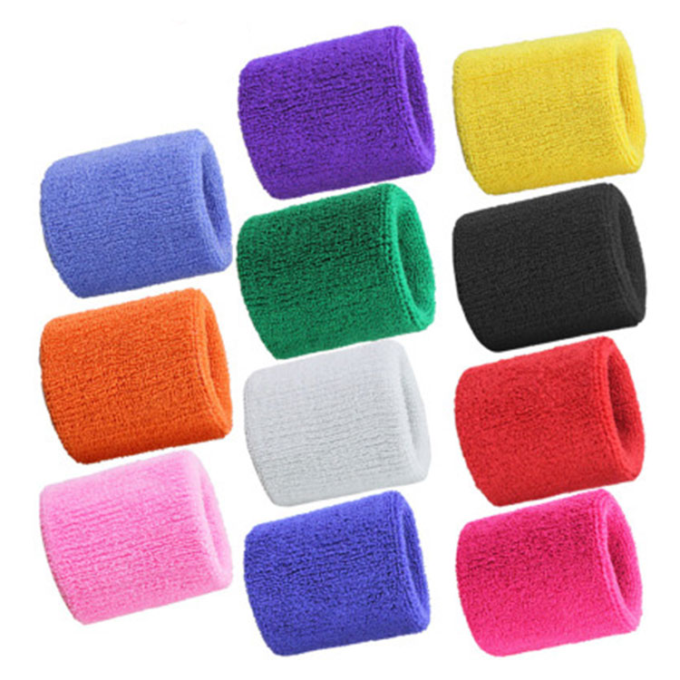 Terry Cloth Athletic Wrist Sweat Band 4" x 3"