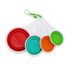 4-pieces Pop Out Silicone Measuring Cups set