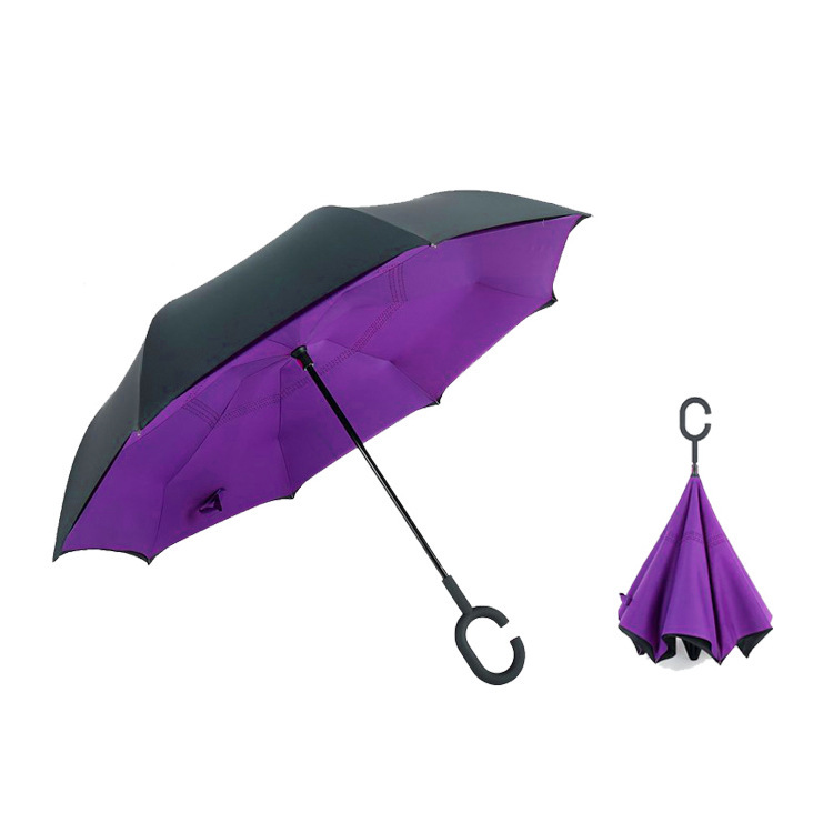 Customized Manual C Handle Reverse Umbrella Inversion Umbrella