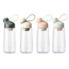 20oz Plastic Sports Water Bottle With Removable Strainer, Lightweight Reusable Gym Portable Bottles for Fitness, Running, Camping, Sports
