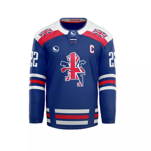 Custom Applique Ice Hockey Jersey 100% Polyester Sports Hockey Jersey