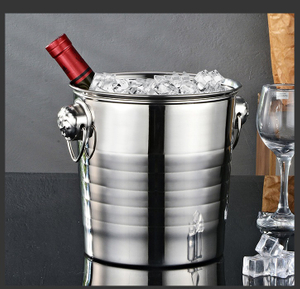 Large Ice Bucket Stainless Steel Cheap Champagne Ice Bucket Wine Chiller
