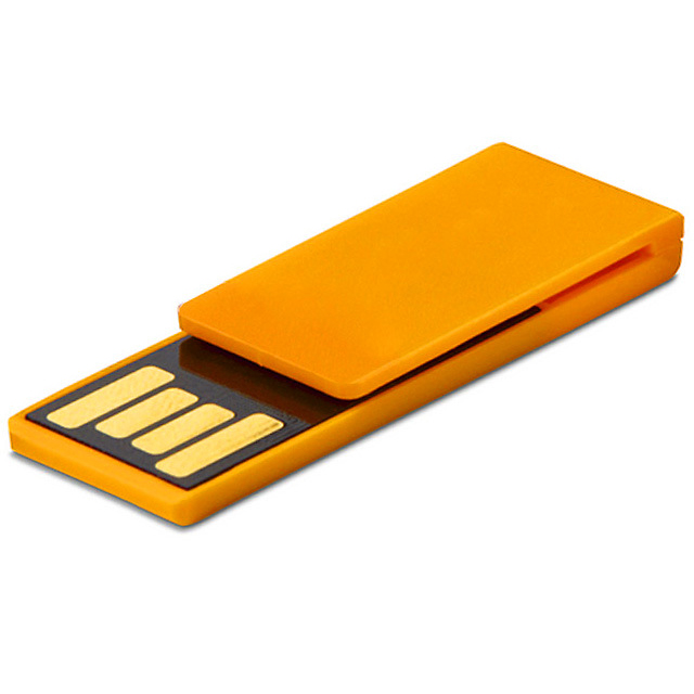 Clip-It Paperclip Plastic USB Flash Drive - 8GB