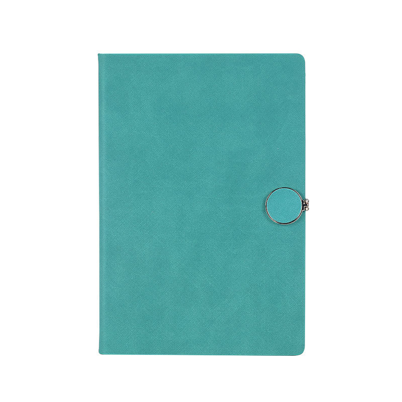 Vintage Leather O-button Notebook Creative Business Office Thick Hard Notebook Can Be Customized