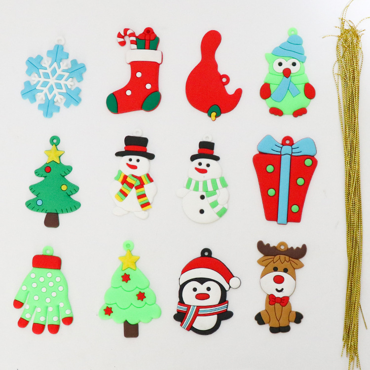 12 Pieces Gingerbread Man for Christmas Tree Ornaments Hanging Christmas Decorations