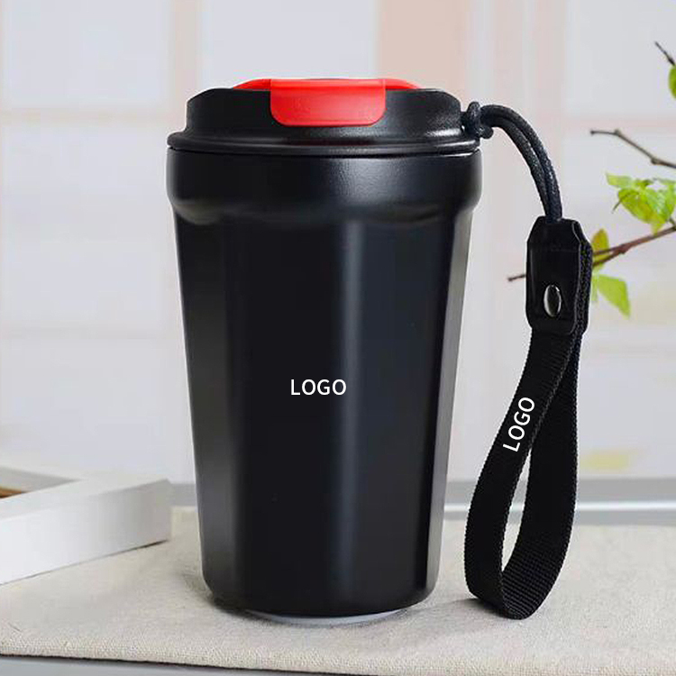 Portable Men's And Women's Water Cup Stainless Steel outside Cup Engraved Word Coffee Cup Thermos Cup