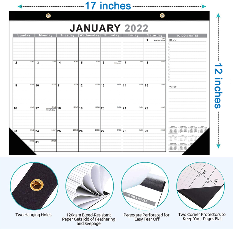 Easy View Quality Wall Hanging Planner Calendars 2022 Calendar Large Planner Month to View