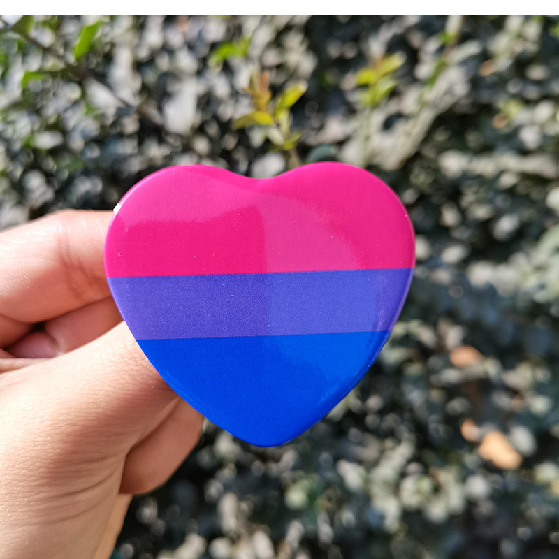 2.3" Heart Button Safety Pin