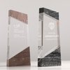 Personalized Crystal Employee Glass Award Plaque Customized Name Service Period Unique Corporate Service Award