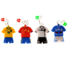 Custom Novelty 3D Cartoon Sports Football Jersey PVC USB Flash Drive
