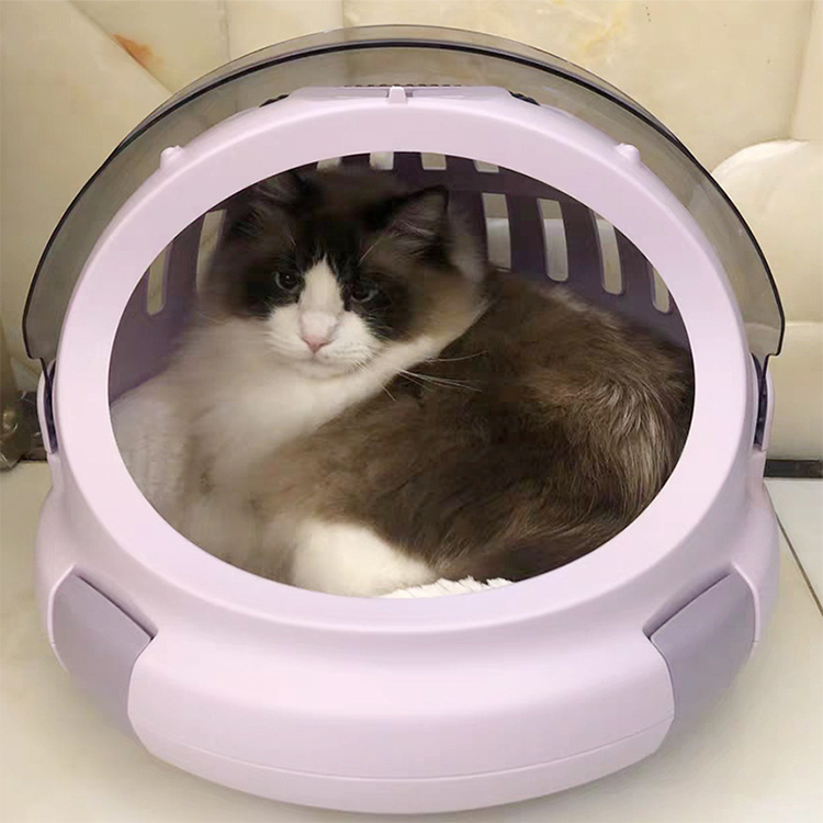 Pet Nest Semi-enclosed Bed Portable Space Capsule for Winter Warmth Thickened Pet Cage