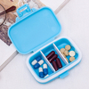 Colorful Small Pill Case 3 Removable Compartments Travel Pill Box