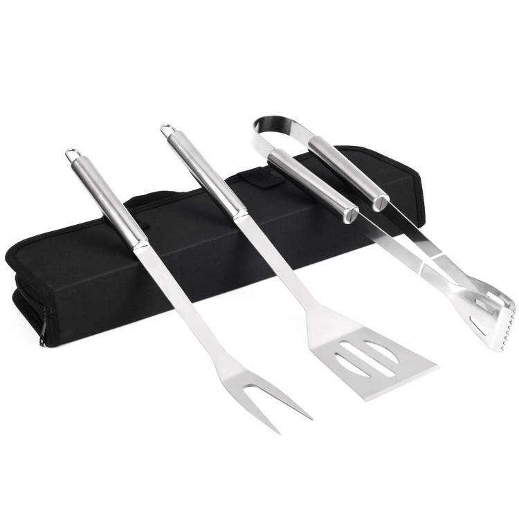 3pcs Stainless Steel BBQ Grilling Tool Set 