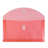 Plastic Expansion Envelopes with Hook & Loop Closure Booklet Wallet Assorted Colors