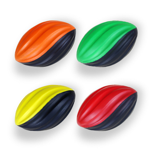 Two-Toned Spiral Foam Football for Indoor and Outdoor Games