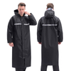 Reusable Reflective Adult Long Raincoat