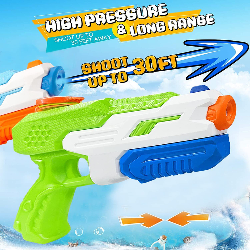 Large Water Gun High Capacity 30 Feet Shooting Range Water Shooter for Kid Adult Toy for Swimming Pool Party Beach Fight Activity