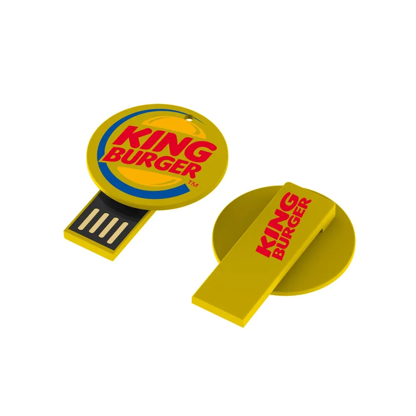 Round Paperclip USB Flash Drive - 4GB