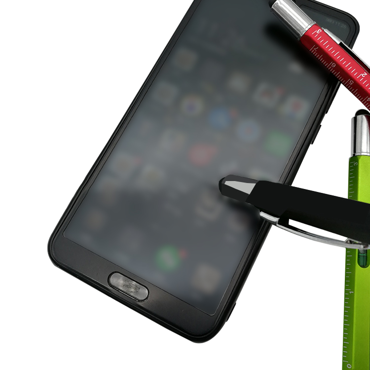 6 in 1 Multifunctional Tool Pen Screwdriver Mobile Phone Touch Screen Level Scale Metal Rod Advertising Promotion Pen