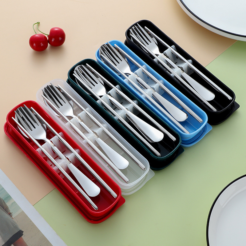Stainless Steel Mini Portable Travel Utensils Set with Case