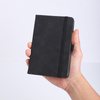 A7 PU Leather Pocket Business Notebook Hard Cover Notepad with Pen Holder Sticky Notes