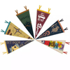 Custom Logo Advertising Triangle Sport Felt Pennant Flag Banner Party School Home 