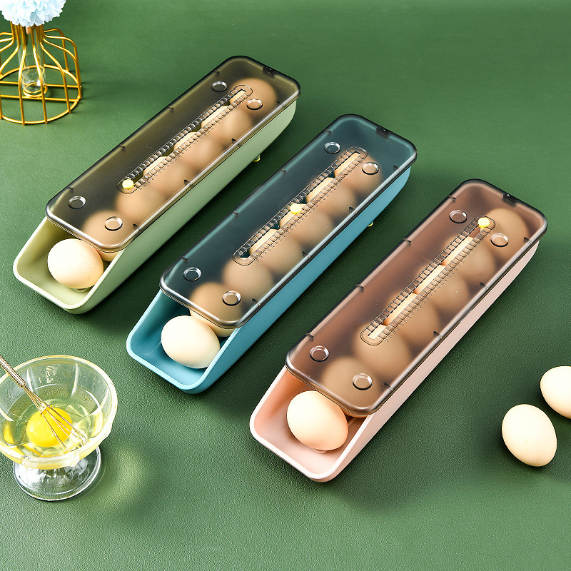Egg Holder for Refrigerator, Multi-Layer Chicken Egg Storage Container for Stores Eggs