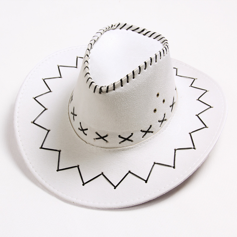 Adult Western Suede Hat Cowboy Outdoorsman Hat Travelling Summer Cap