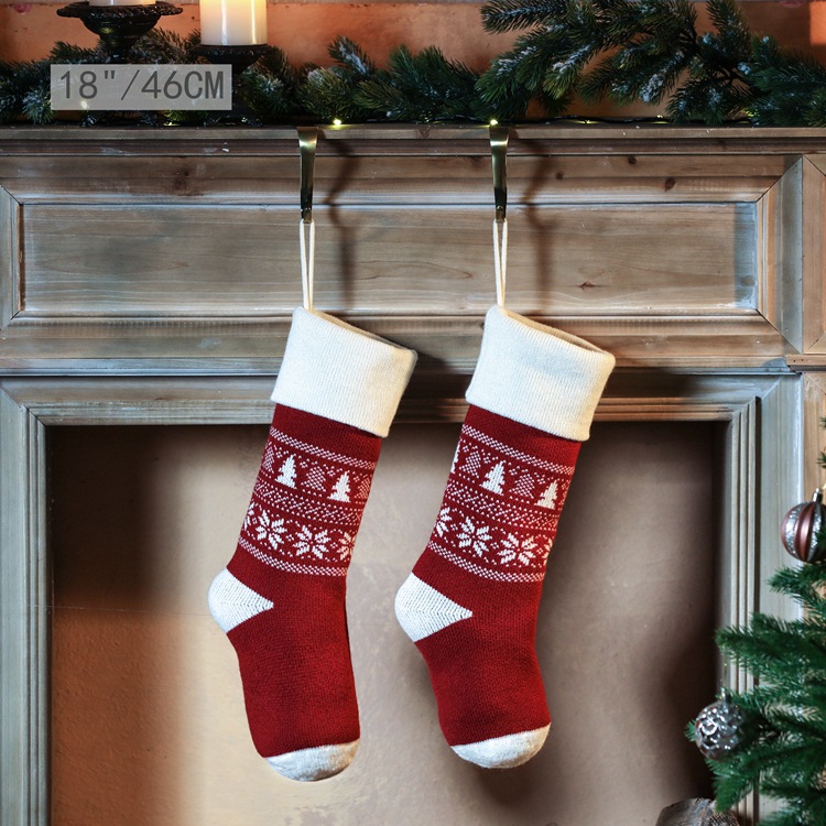 Kids Surprise Big Size Christmas Stockings Tree Hanging Gift Holding Stocking Xmas Decoration Socks