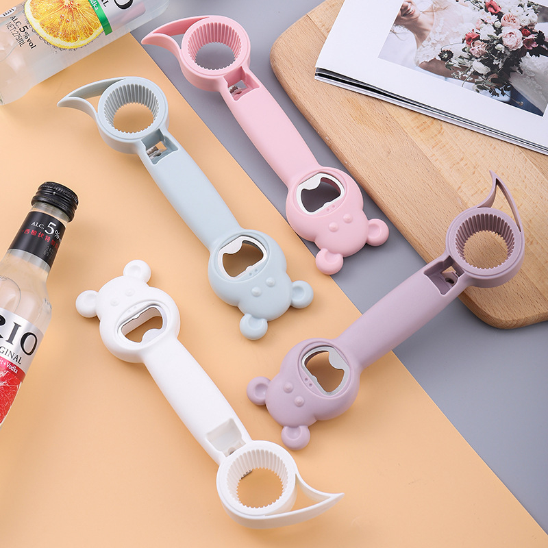 Tool to Open Bottles 4 in 1 Can and Bottle Opener for Arthritis Multi-Function Cute Bottle Opener