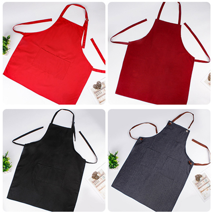Multi-scene Waterproof Oil-proof Chef And Waiter Customize Logo Apron