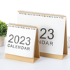 Perpetual Calendar Wooden Frame Vintage Retro Style Desk Calendar Standing Flip 2023 Calendar