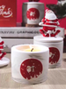 Christmas Scented Candles with Gift Box Santa Claus Festival Arrange Ornaments Scented Candle Gift for Holiday Home Decoration