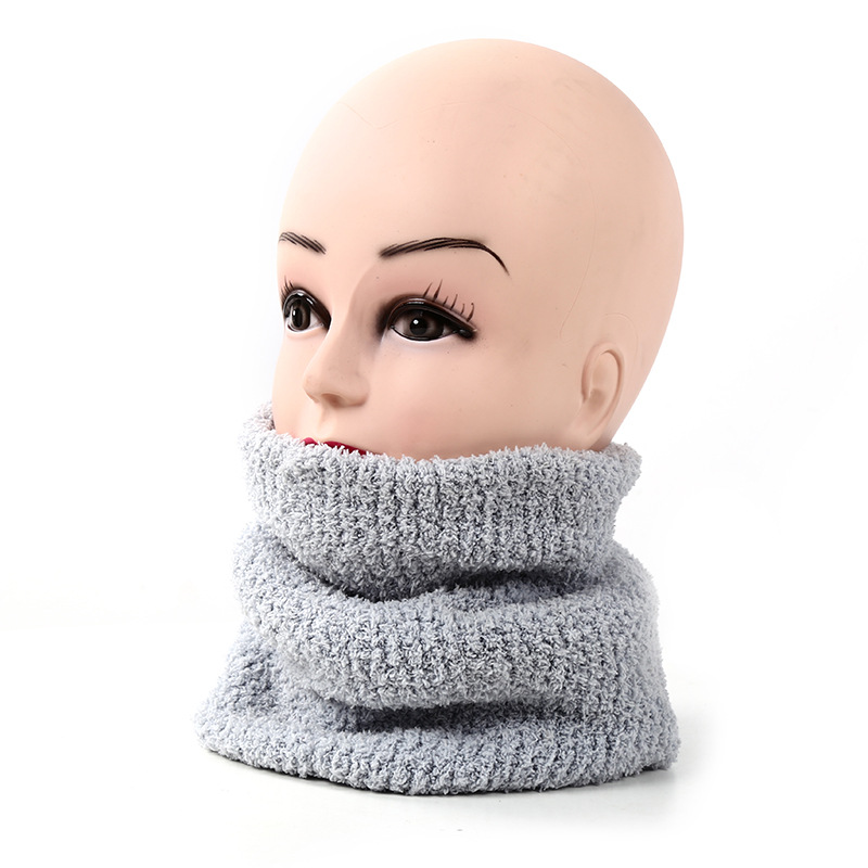 Winter Fashion All Kinds of Neck Cover Outdoor Collar Sports Warm Cycling Neck Guard Plus Velvet And Thick Knitted Face Mask