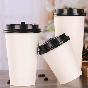 Disposable Paper Coffee Cup with Lid