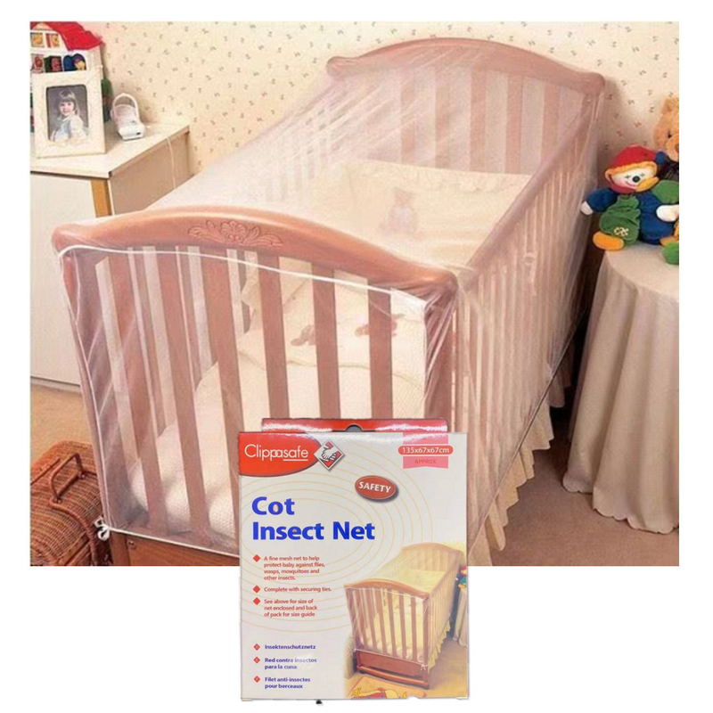 Baby Bed Elastic Band Mesh Insect Accessories Foldable Crib Mosquito Net Baby Cot Cover Polyester