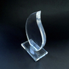 Personalized Flame Crystal Award Plaque with Company Name Service Period Unique Corporate Service Award