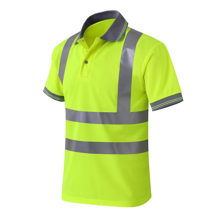 Hi Vis T Shirt ANSI Class 3 Reflective Safety Lime Orange Short Sleeve HIGH Visibility