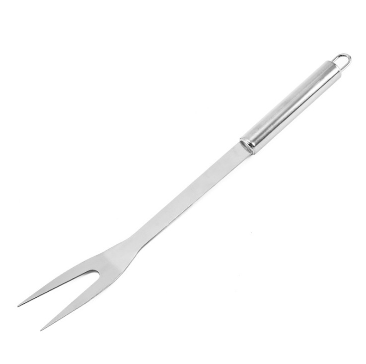 Stainless Steel Serving Meat Carving Long Cooking BBQ Fork Tool for Kitchen Barbecue