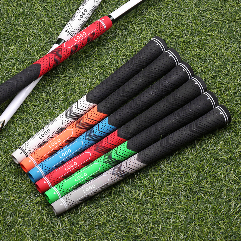 Super Stability Anti-Slip Cord Rubber Golf Grips Sleeve, Hybrid Golf Club Grips, All Weather Performance