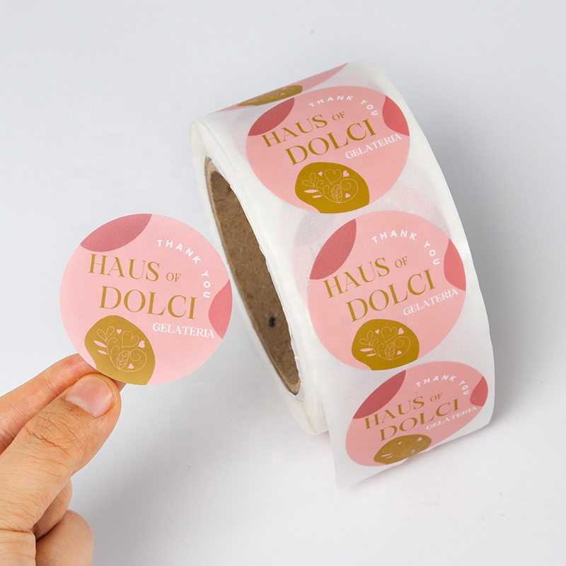 3" Round Custom Vinyl Label Stickers for Handmade Packaging Bottle Jars Candle Stickers
