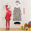 Felt Christmas Advent Calendar 2021 Wall Santa Advent Calendar with Pockets 24 Days Reusable Christmas Countdown Calendar