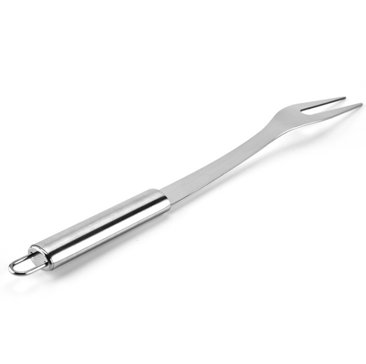 Stainless Steel Serving Meat Carving Long Cooking BBQ Fork Tool for Kitchen Barbecue