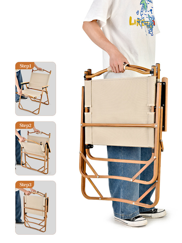 Outdoor Folding Chair Picnic Camping Chair Fishing Chair Portable Ultra Light Camping Beach Chair Backrest Style