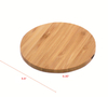 Round Bamboo Phone Wireless Charger